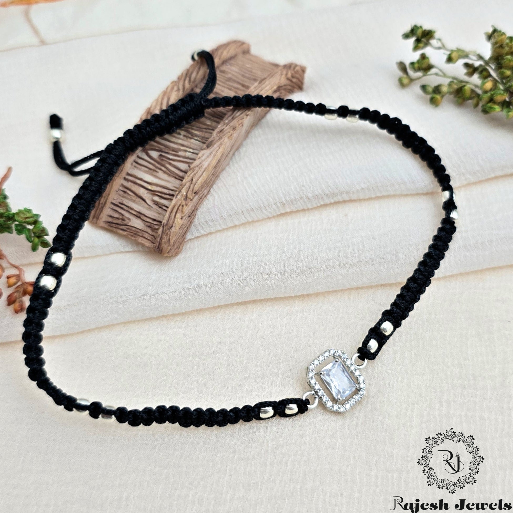Rectangular Cz Nazariya Anklet