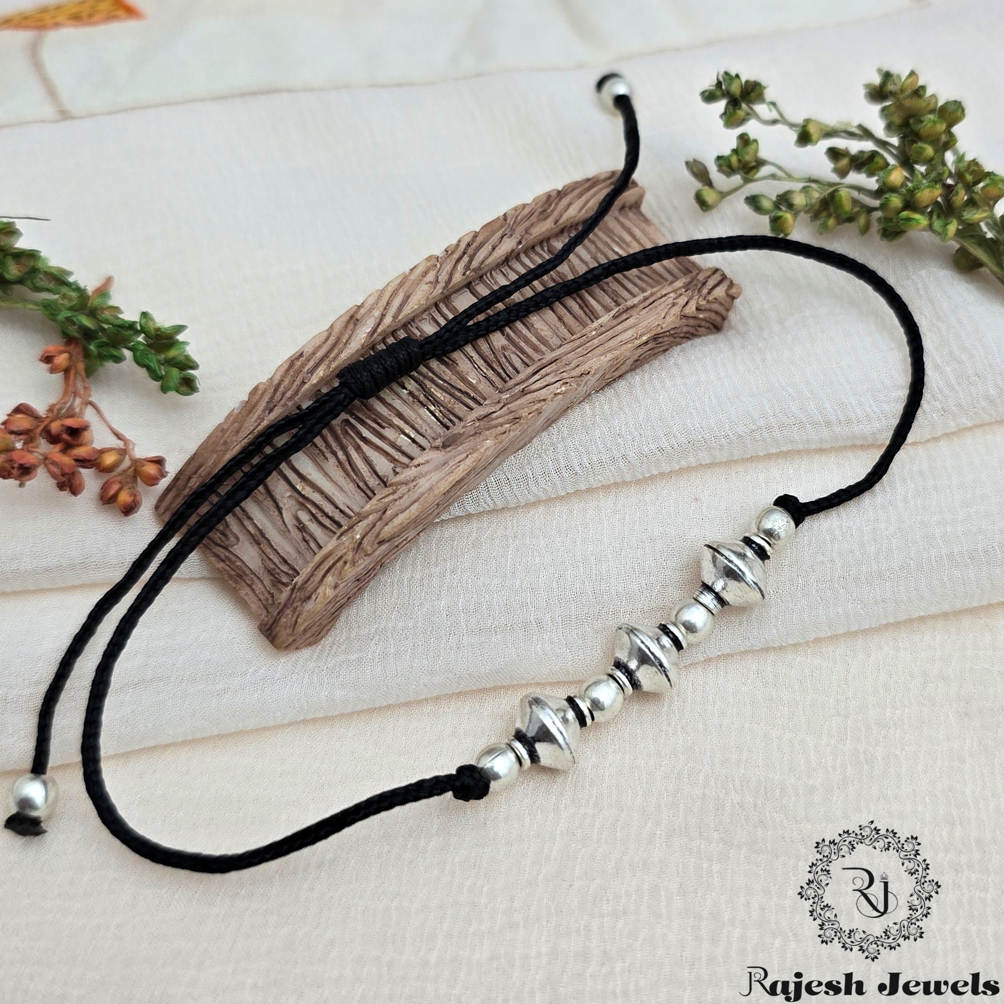 Classy Oxidised Nazariya Anklet