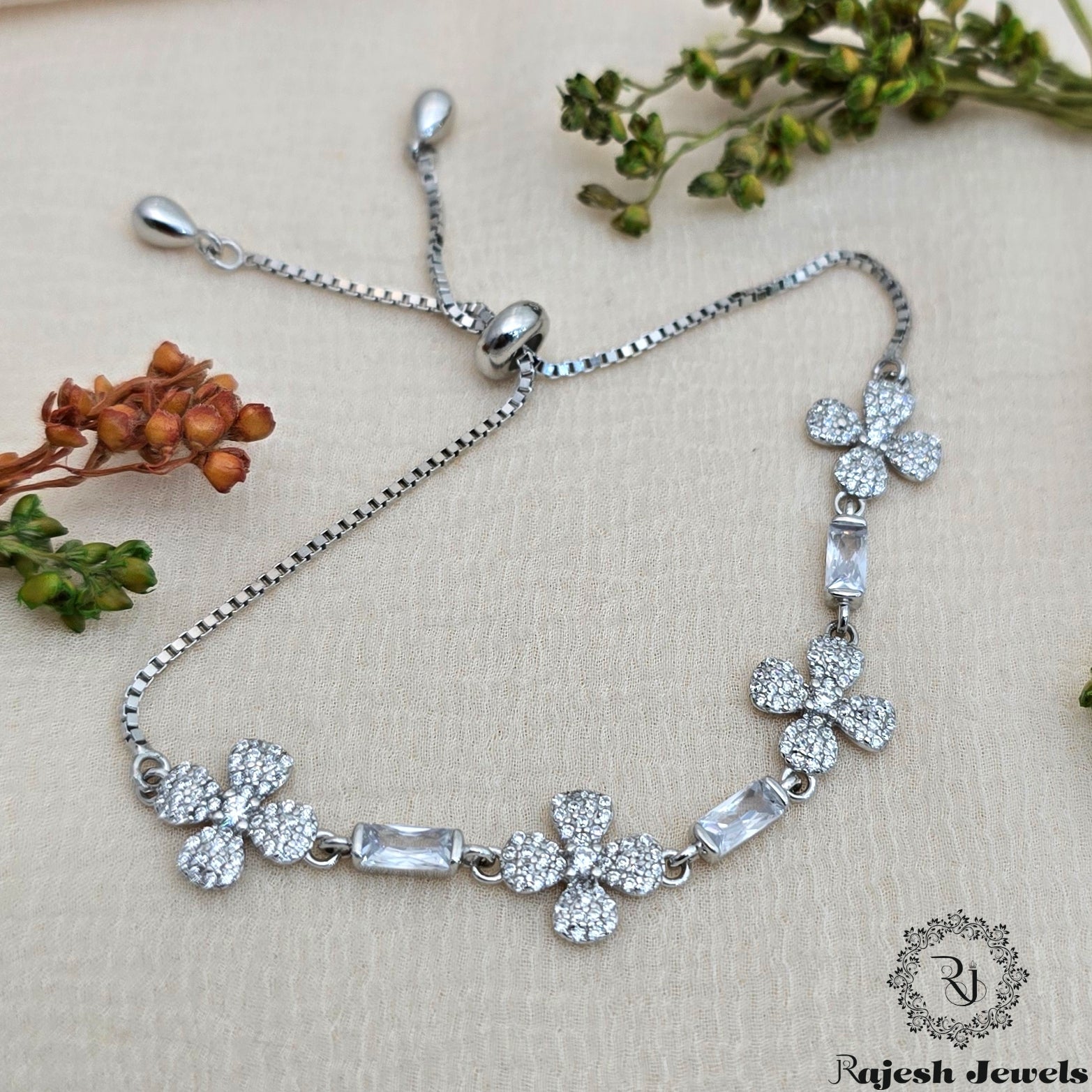 Blossomy Floral Adjustable Bracelet