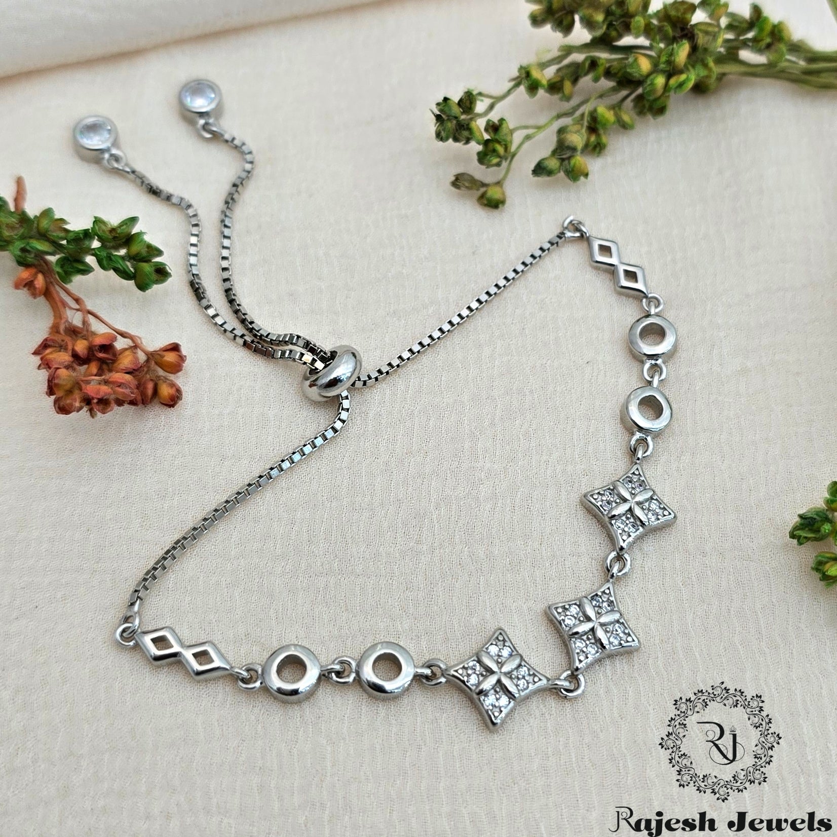 Wonderful Cz Adjustable Bracelet