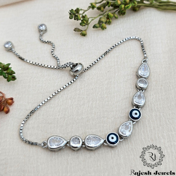Teardrop Evil Eye Adjustable Bracelet