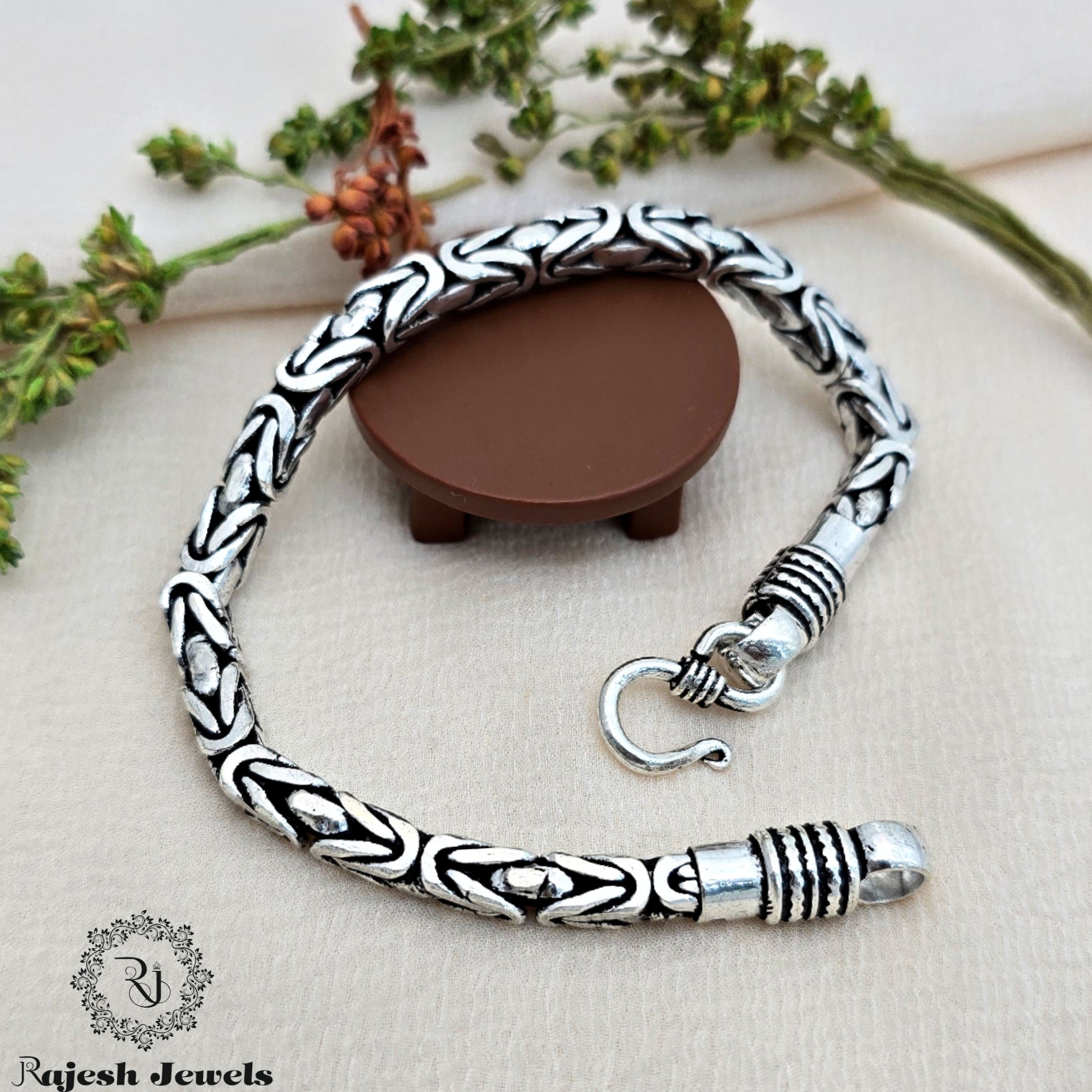 Bold Oxidised Men's Bracelet