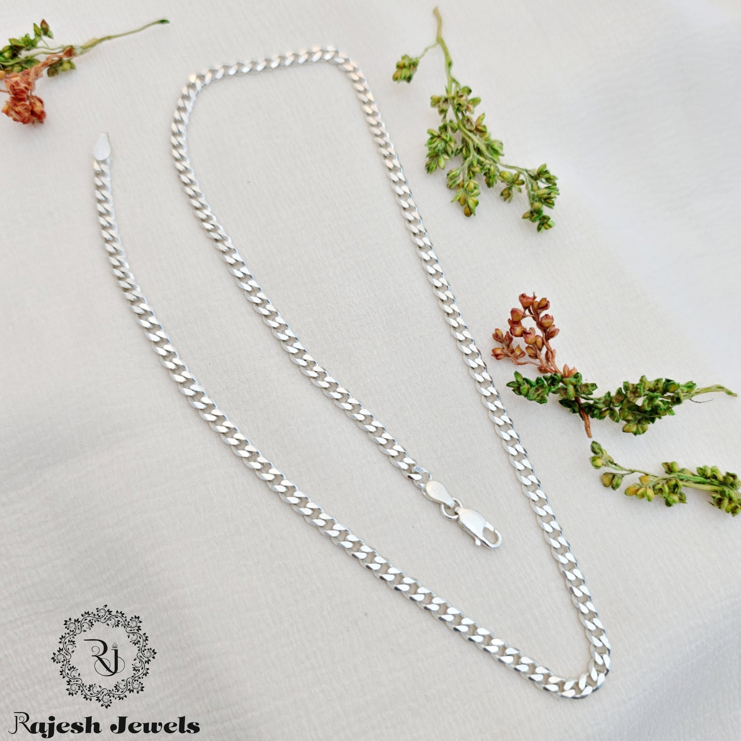 Minimalistic Cuban Sterling Silver Chain
