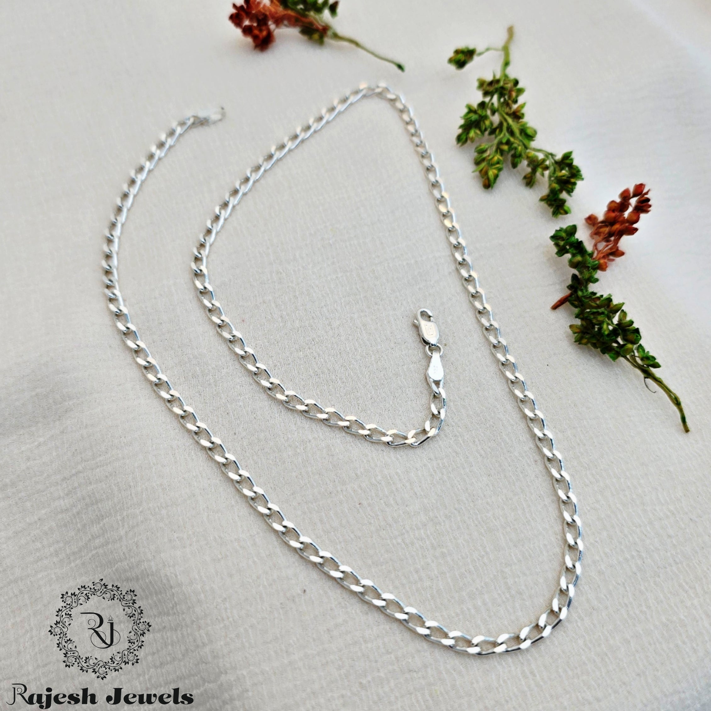 Treading Cuban Men's Silver Neckchain