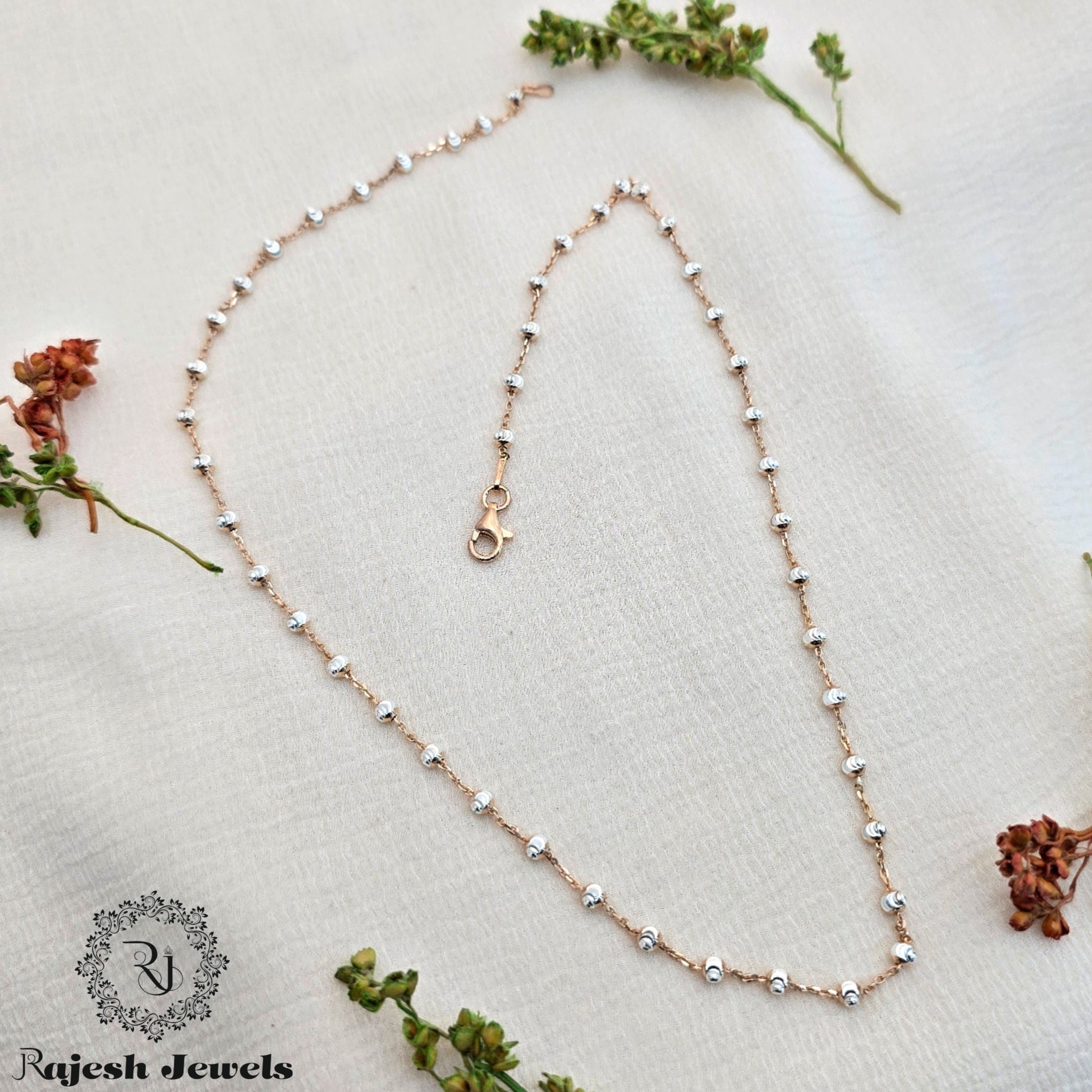 Spectacular Rosegold Silver Neckchain