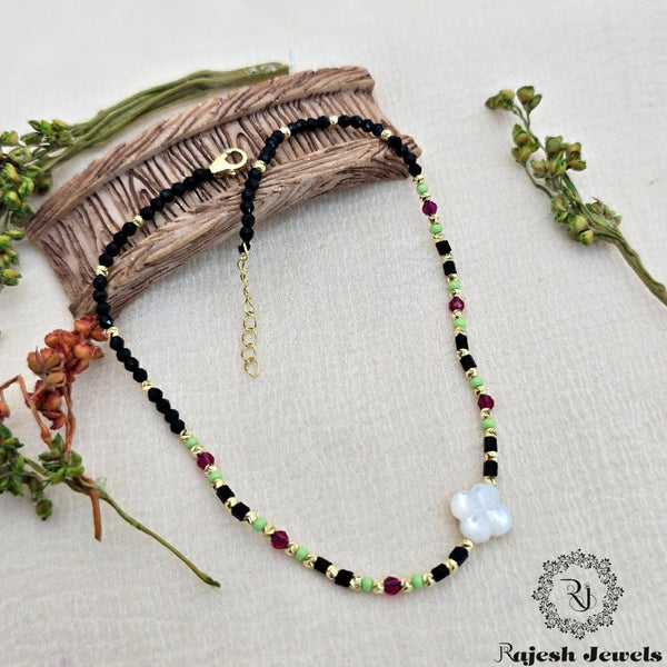 Multi Coloured MOP Single Nazariya Anklet