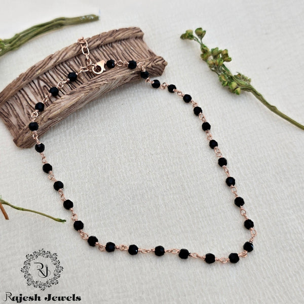 Beautiful Rosegold Blackbead Single Nazariya Anklet
