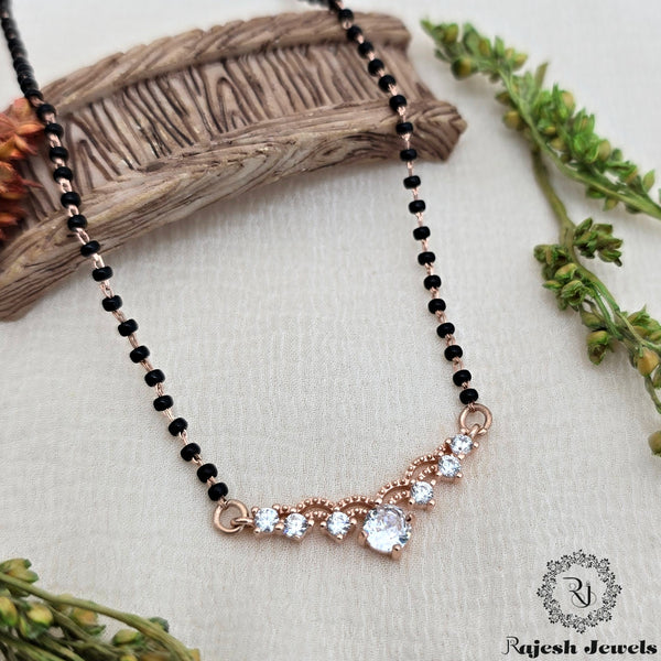 Fabulous Cz Rosegold Mangalsutra