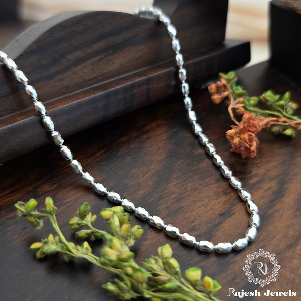 Delighted Silver Beaded Sterling Silver Neckchain
