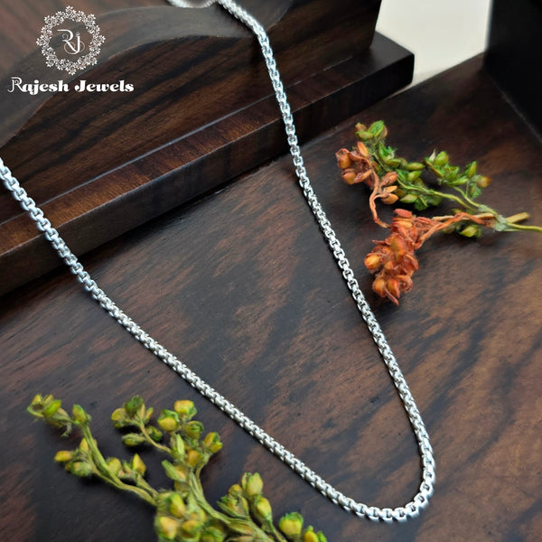 Sleek Linked Sterling Silver Neckchain