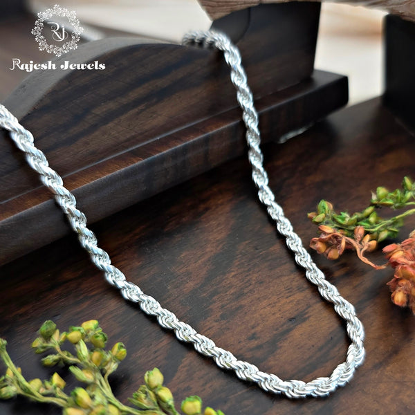 Classic Rope Design Sterling Silver Neckchain