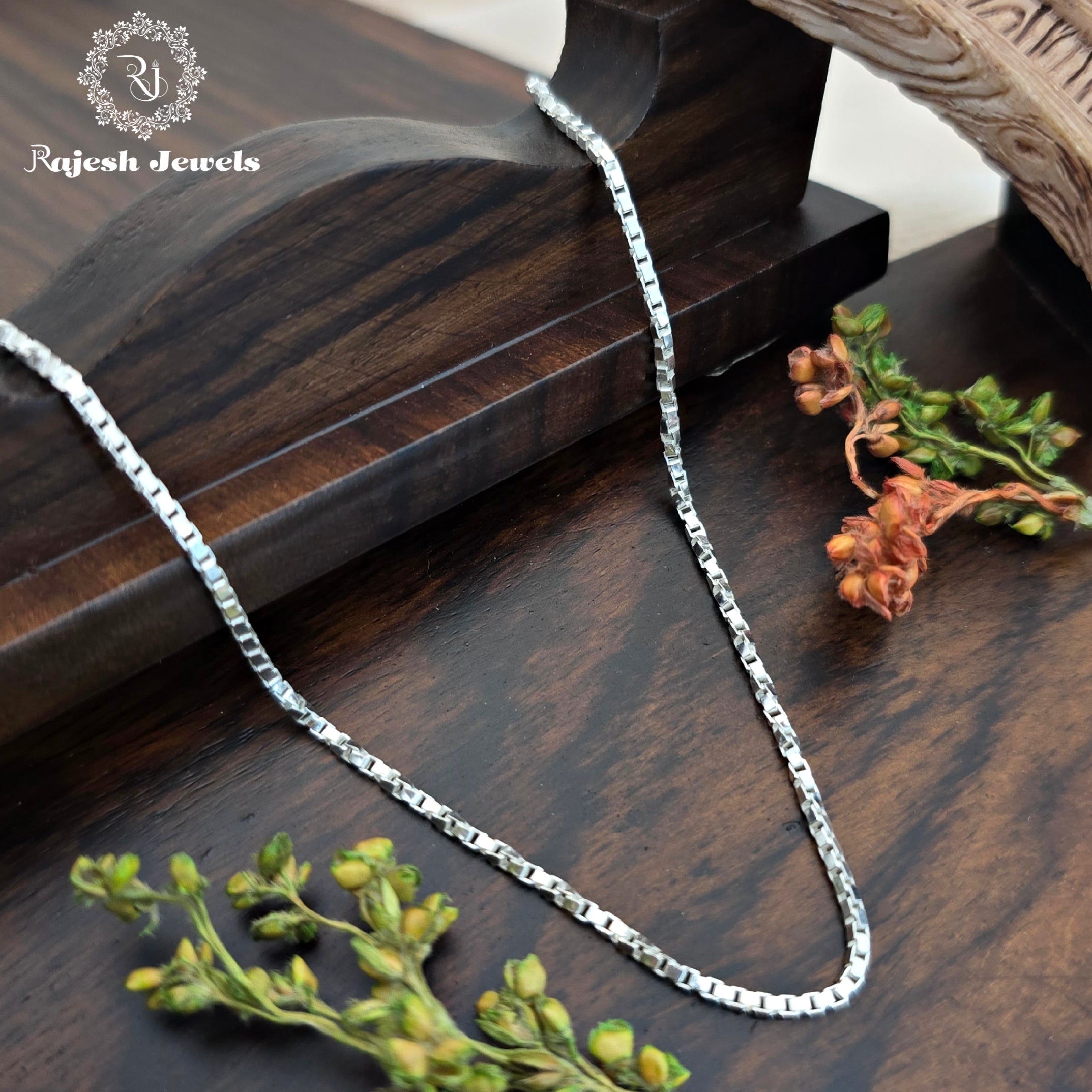 Fusion Box Cut Sterling Silver Neckchain