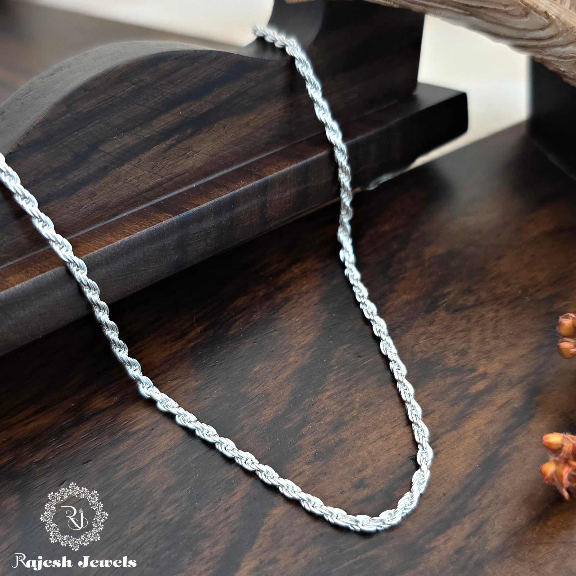 Minimalistic Rope Sterling Silver Neckchain