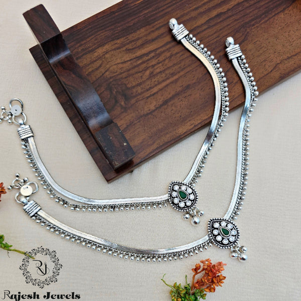 Eye Catchy Cutstone 925 Silver Anklet