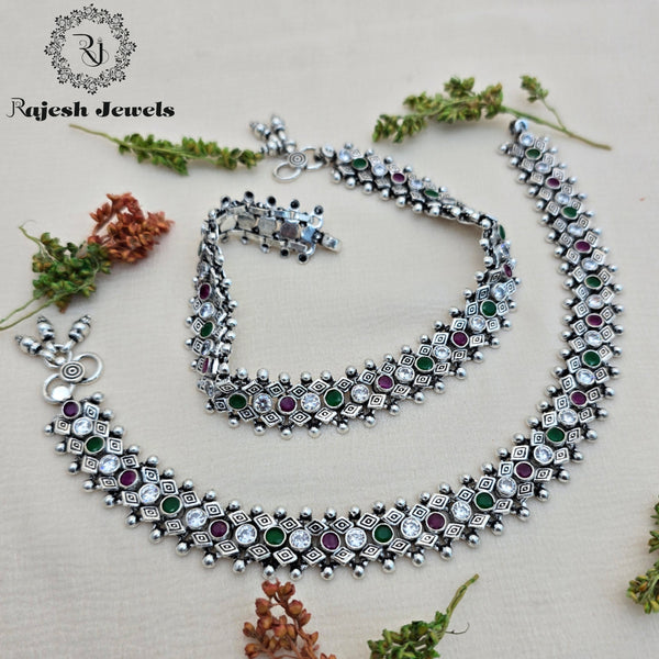 Timeless Multi Coloured 925 Silver Anklet