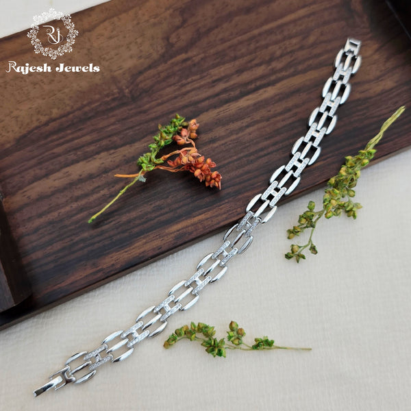 Exceptional Silver Watch Lock Bracelet