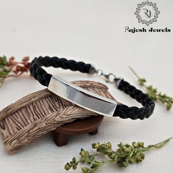 Tempting Black Silicon Silver Bracelet