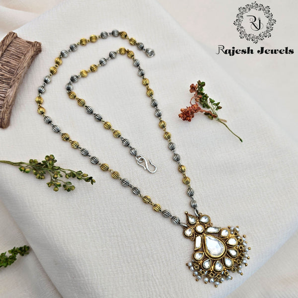 Fashionable Dual Tone Kudan Neckpiece
