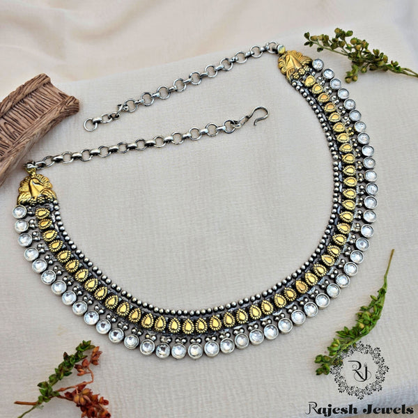 Hypnotic Dual Tone Kundan Necklace