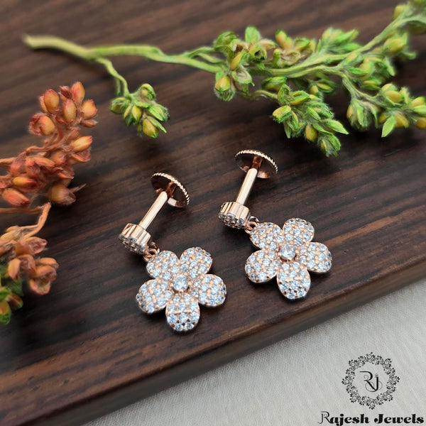 Vibrant Rosegold South Screw Earrings