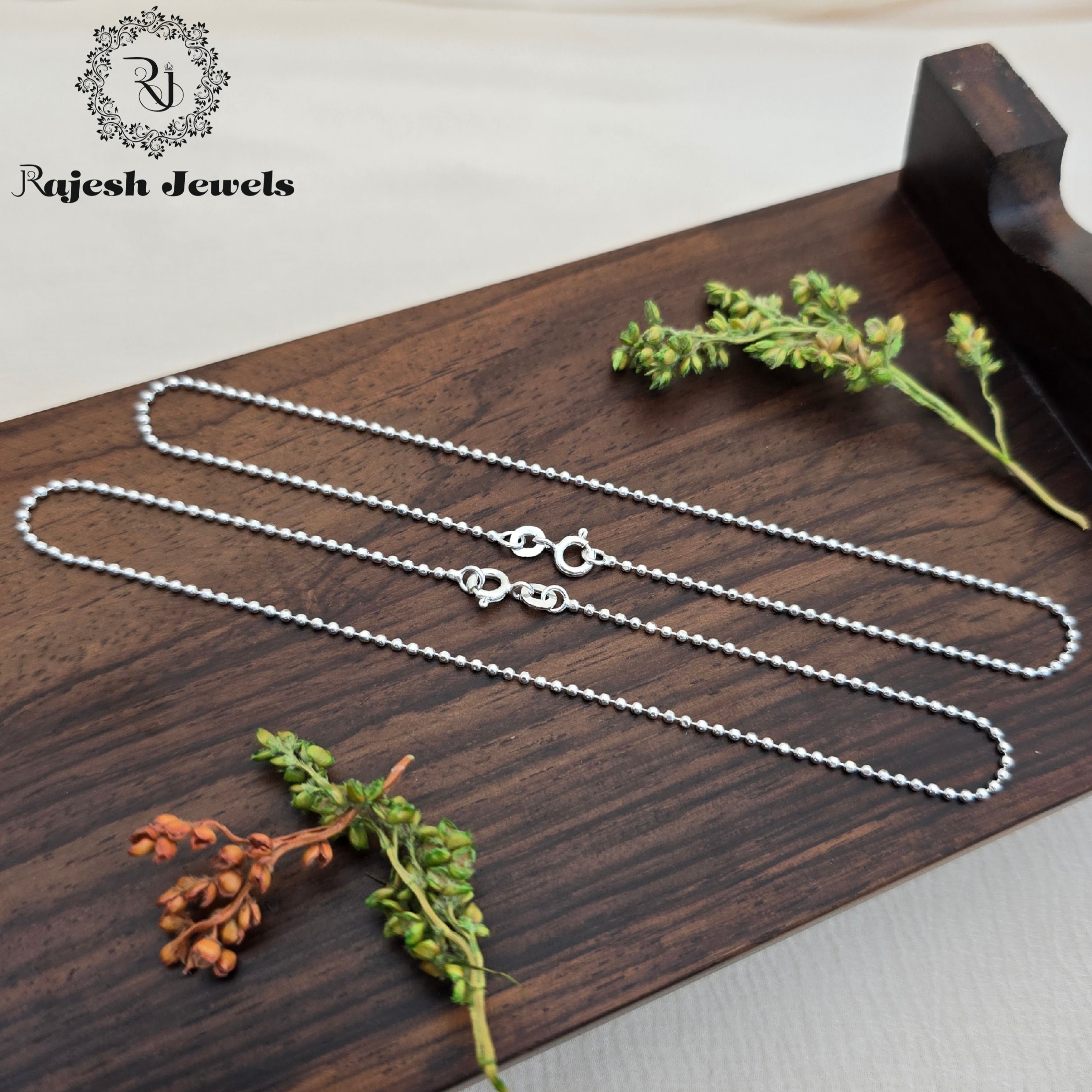 Sleekest Silver Ball Anklet