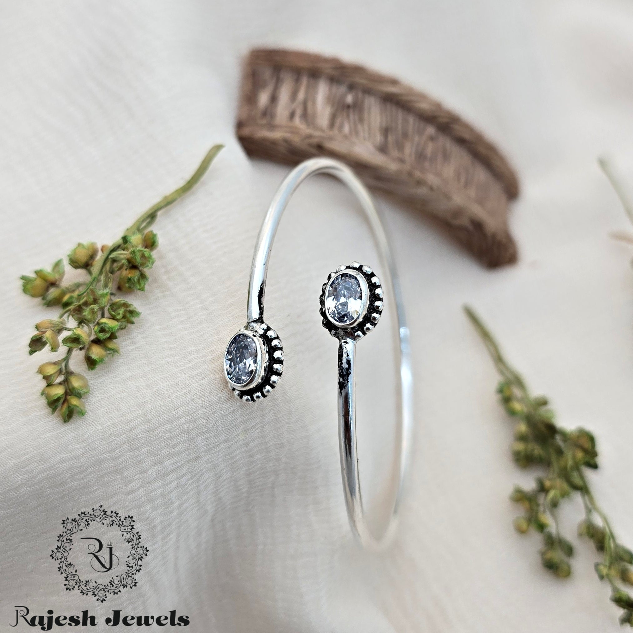 Fascinating Antique Silver Hand Kada