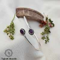 Charming Radiant Silver Hand Kada