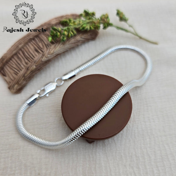 Spectacular Flat Silver Men's Bracelet