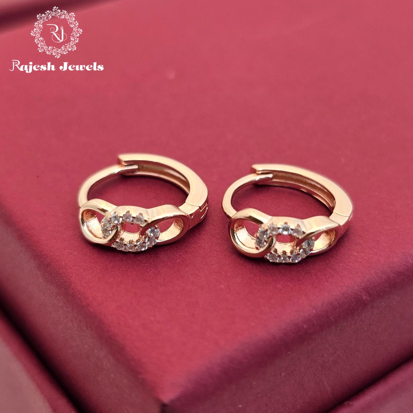 Lavish Cuban Rosegold Bali Earrings