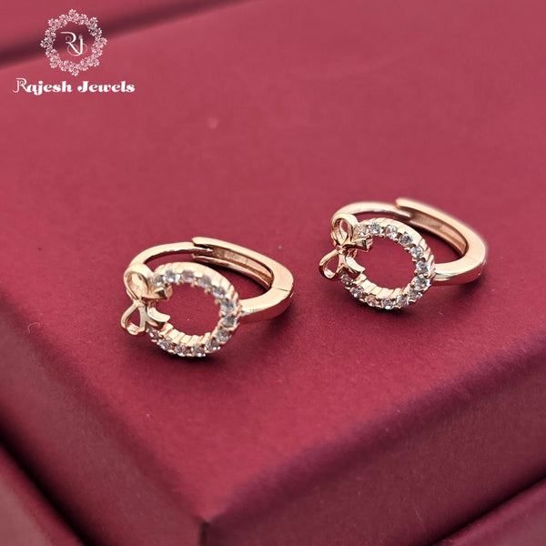 Cutie Pie Rosegold Bali Hoop Earrings