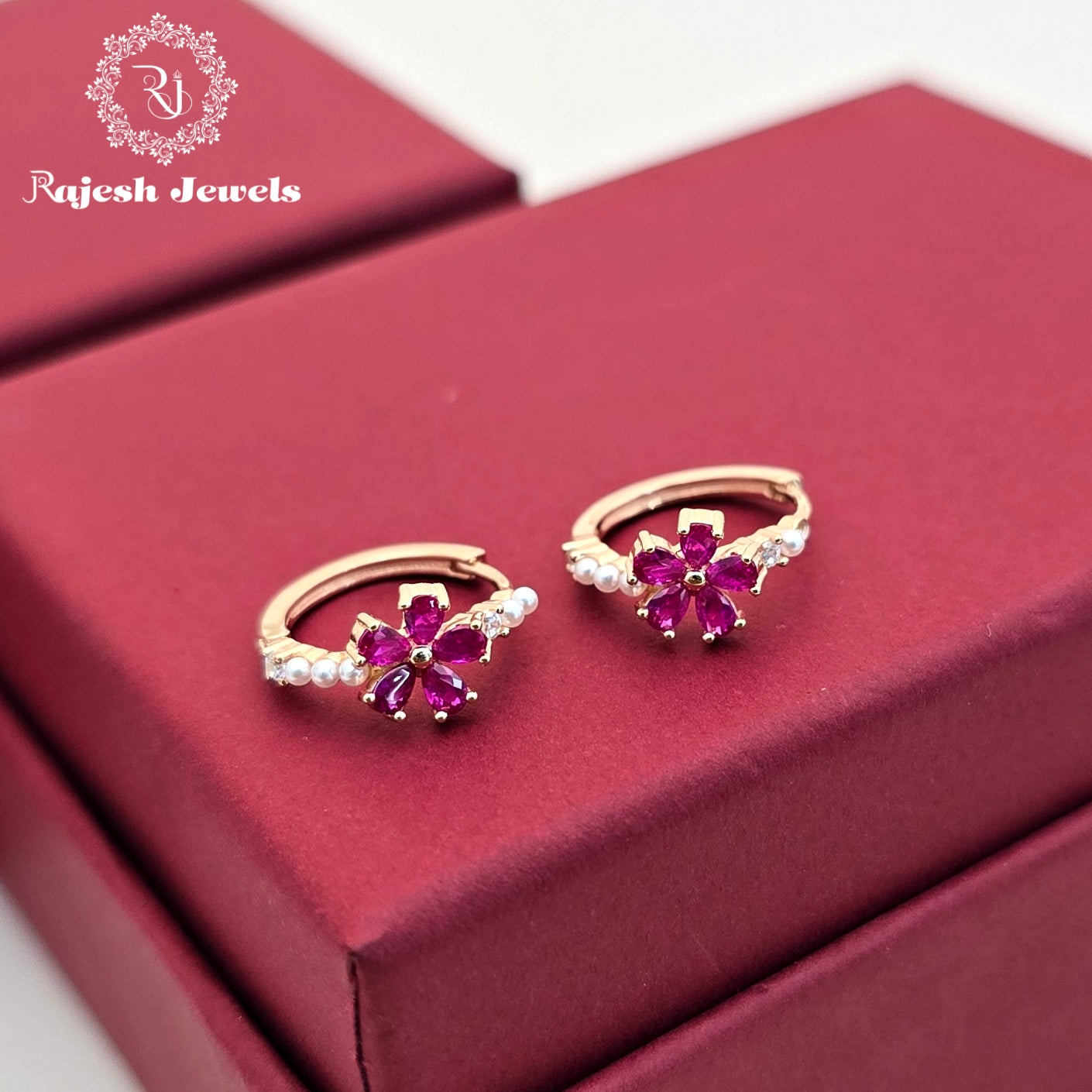 Lavish Rosegold Bali Hoop Earrings