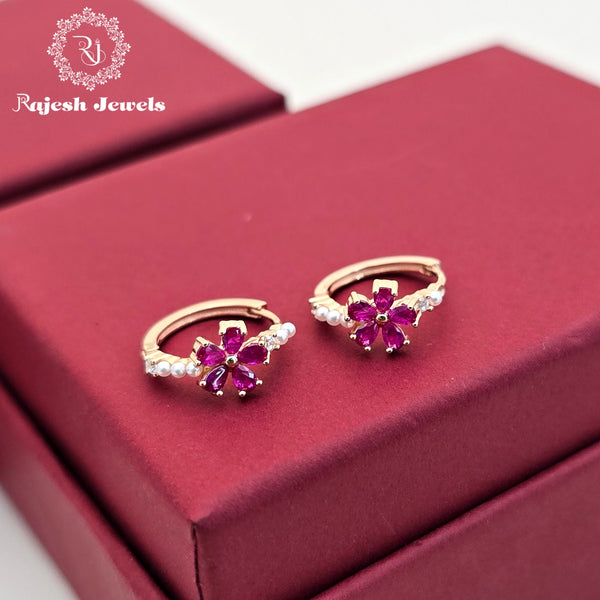 Lavish Rosegold Bali Hoop Earrings