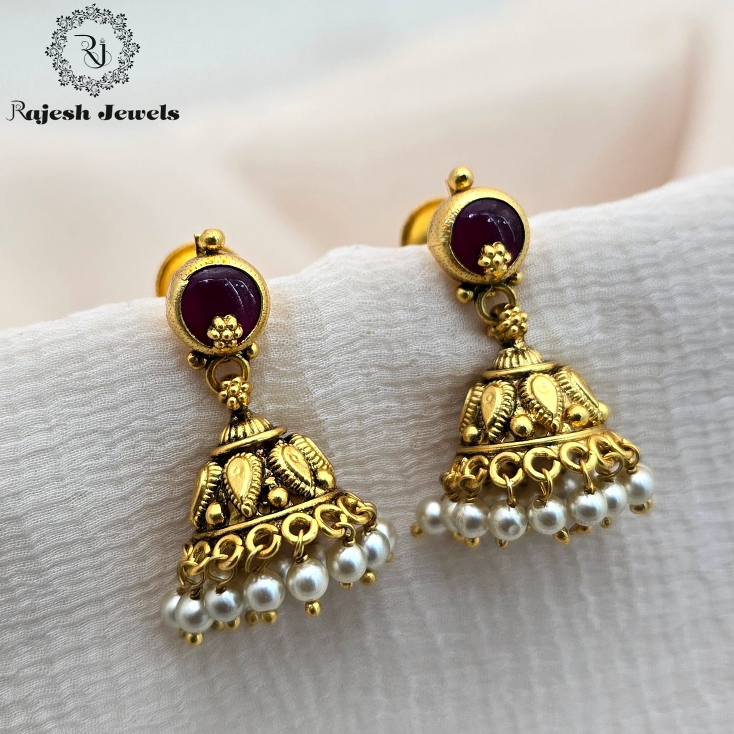 Conventional Silver Gold Plated Jhumka