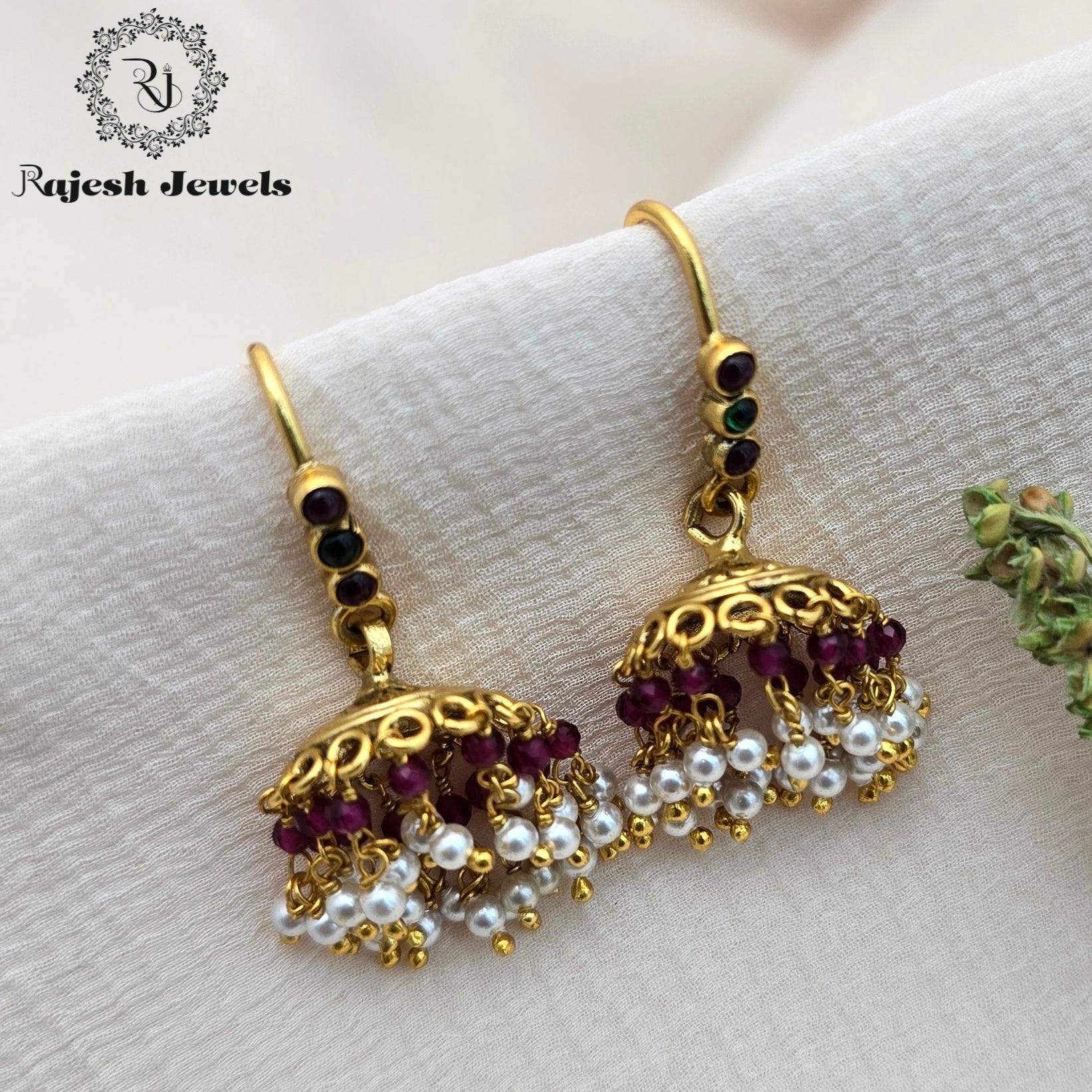 Stereotype Silver Gold Plated Jhumka