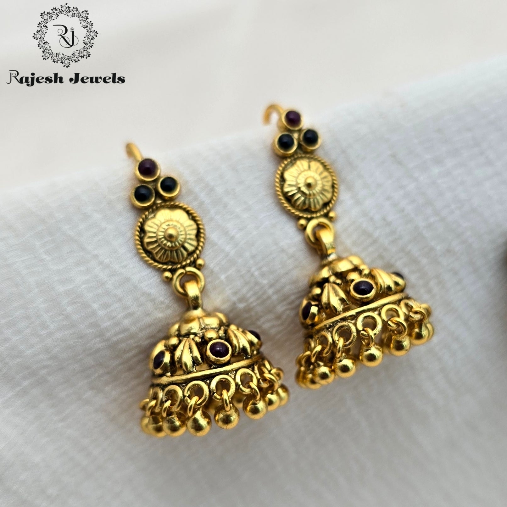 Beautiful Gold Plated Silver Jumka