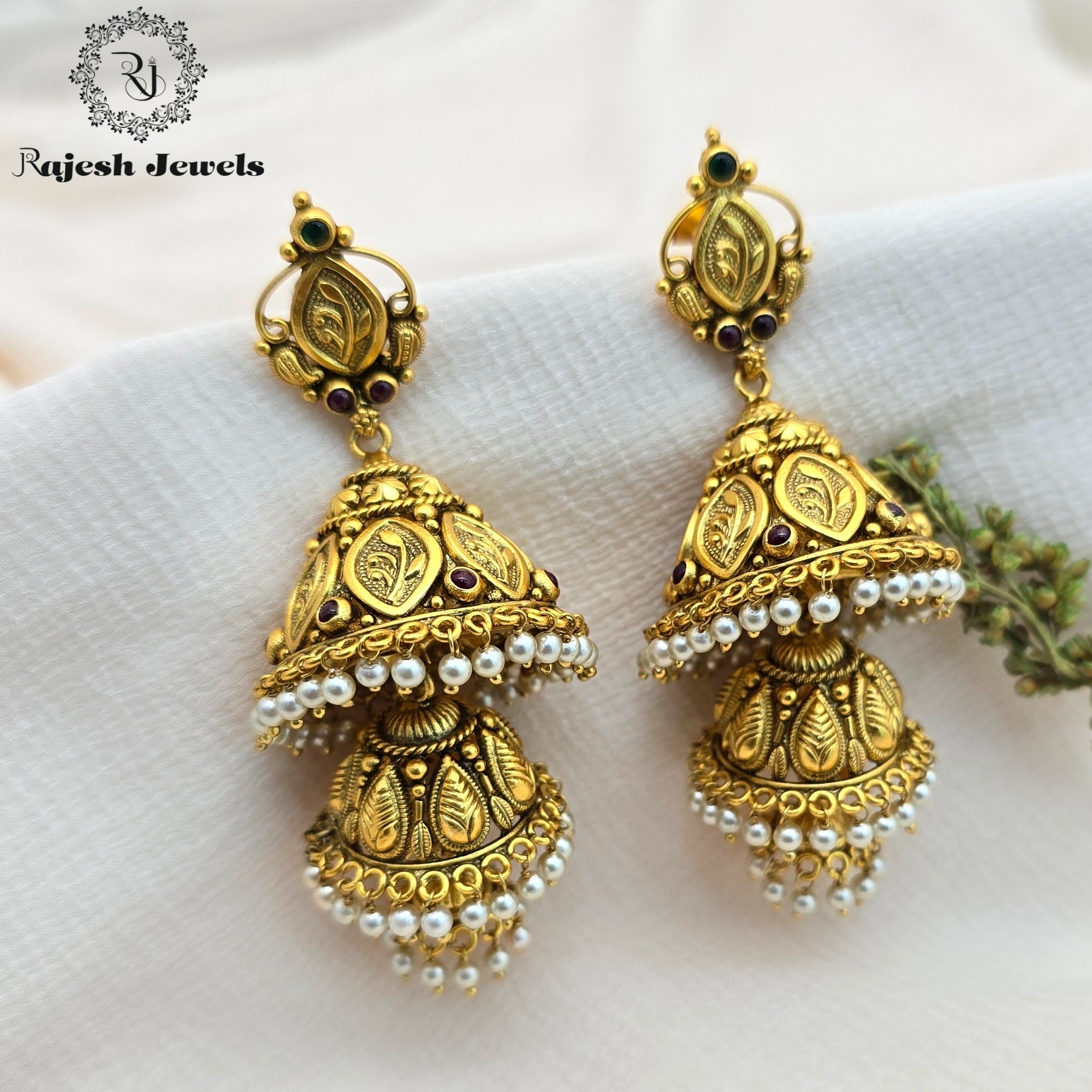 Wonderful Double Jumka Earrings
