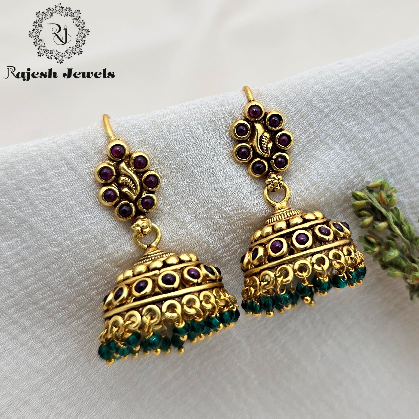 Admirable Silver Gold Plated Jumka