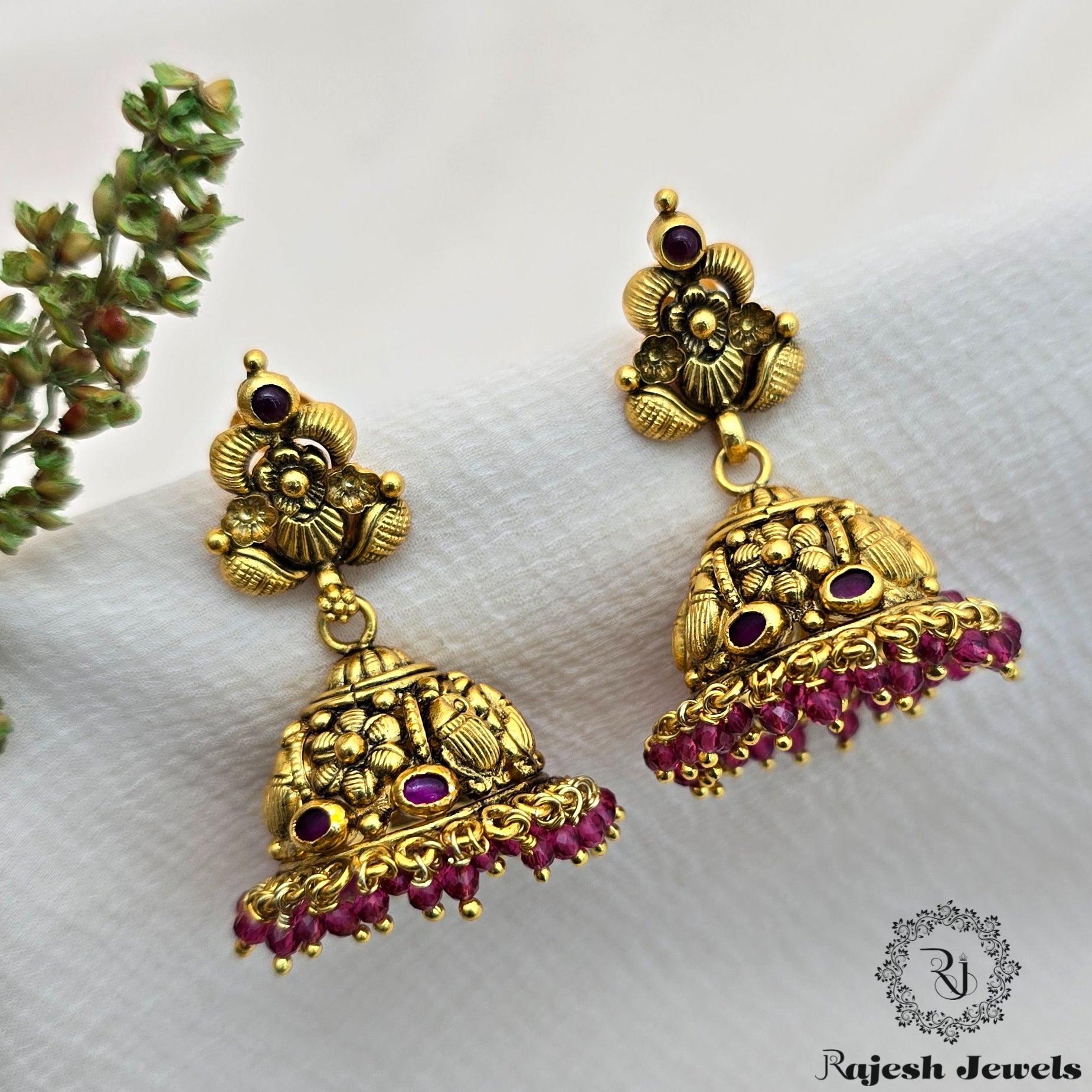 Charismatic Silver Gold Plated Jhumka