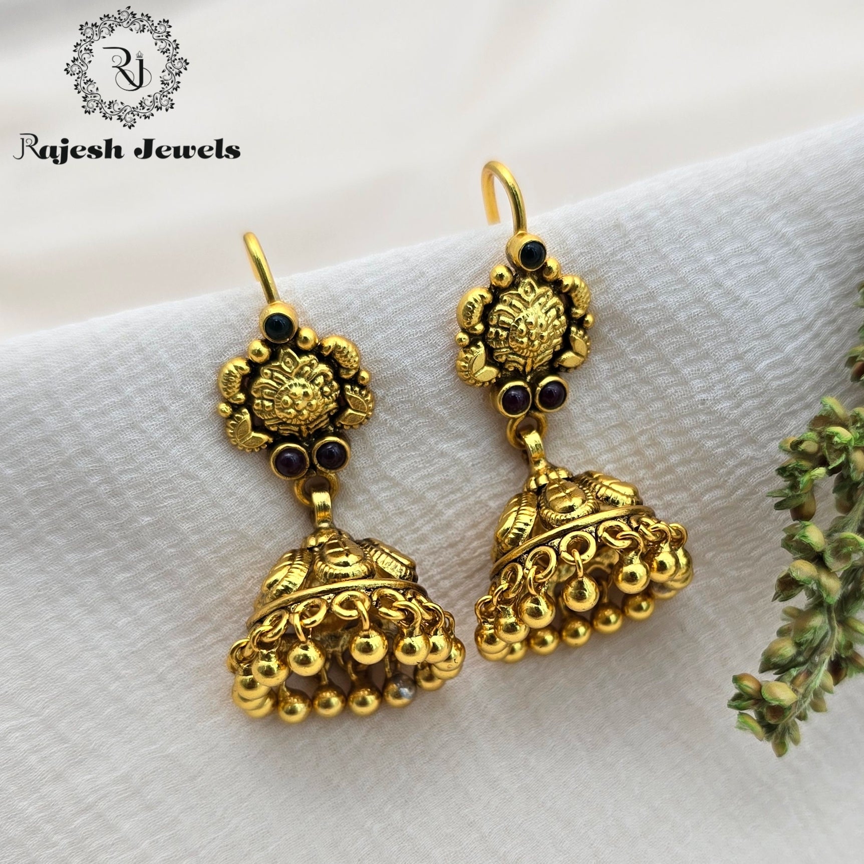 Incredible Silver Gold Plated Jhumka