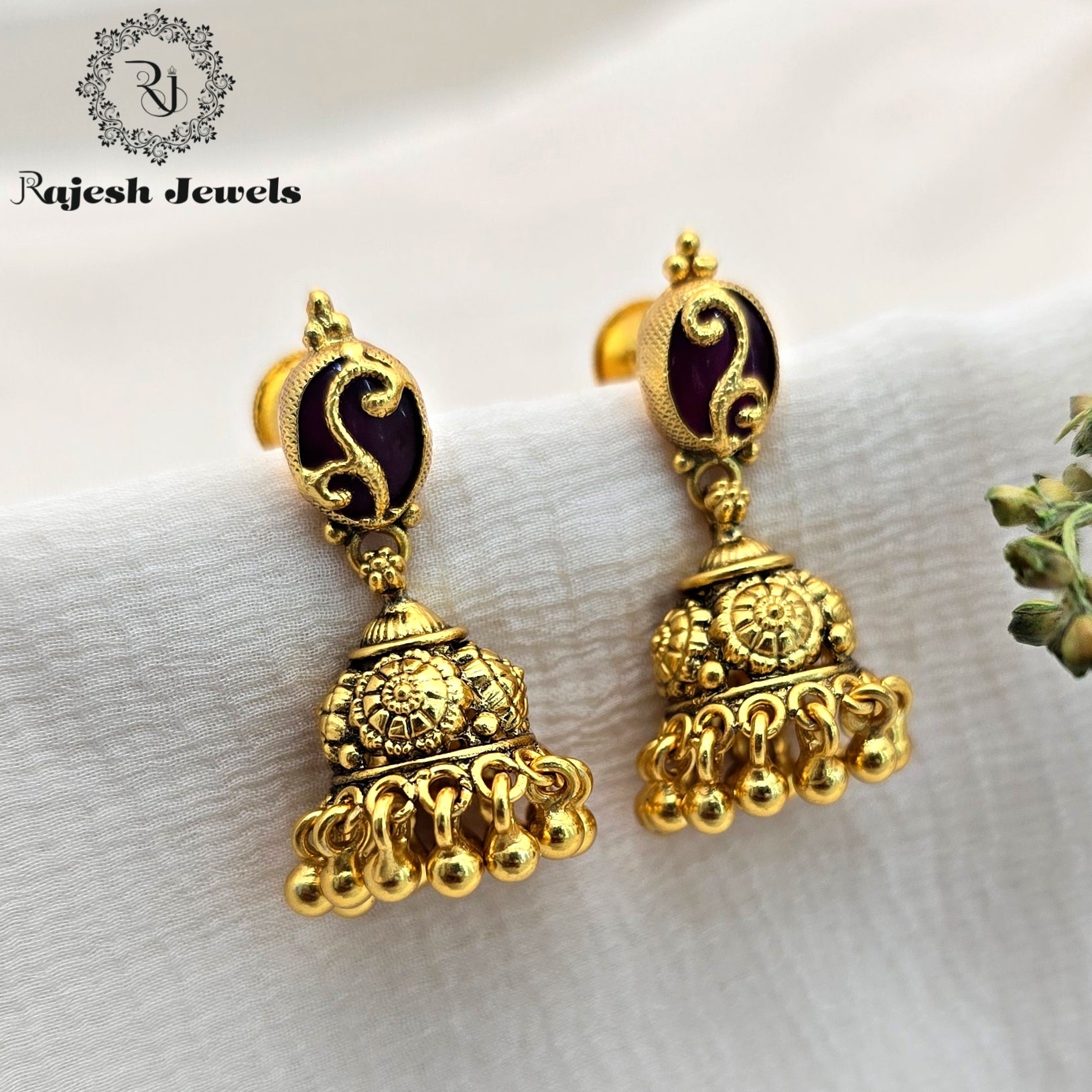 Blissful Silver Gold Plated Jhumka
