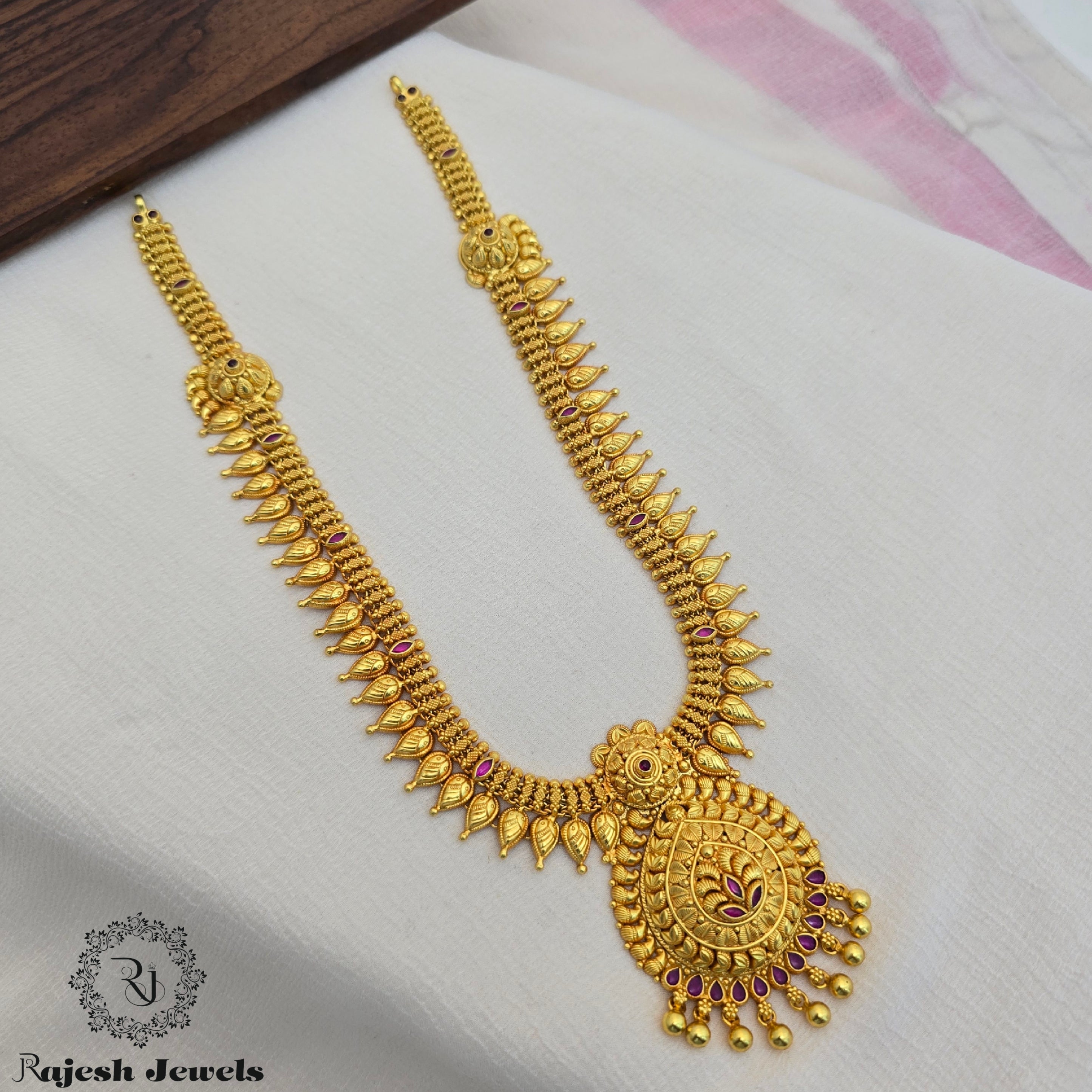 Traditional Plain Gold Plated Long Hara