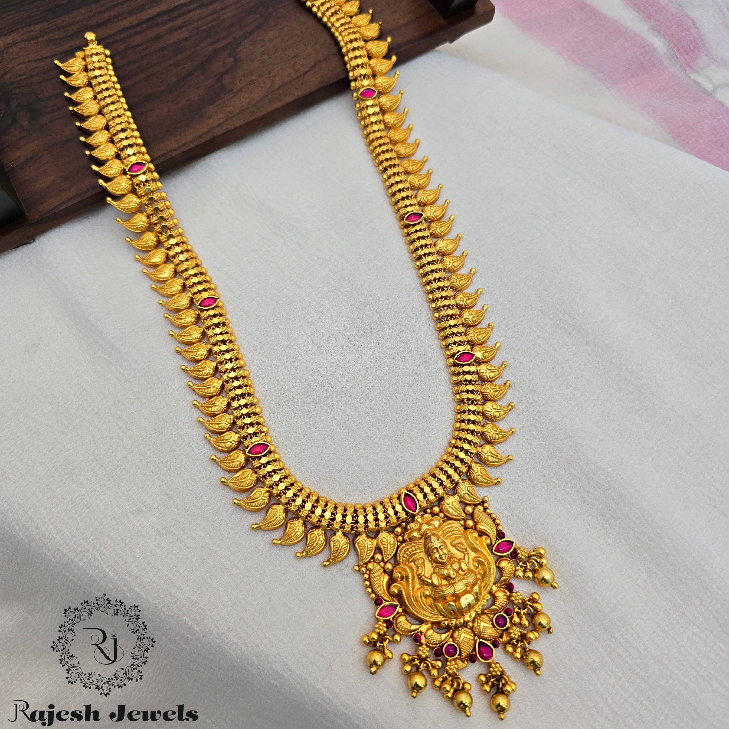 Lakshmi Kemp Silver Gold Plated Long Hara