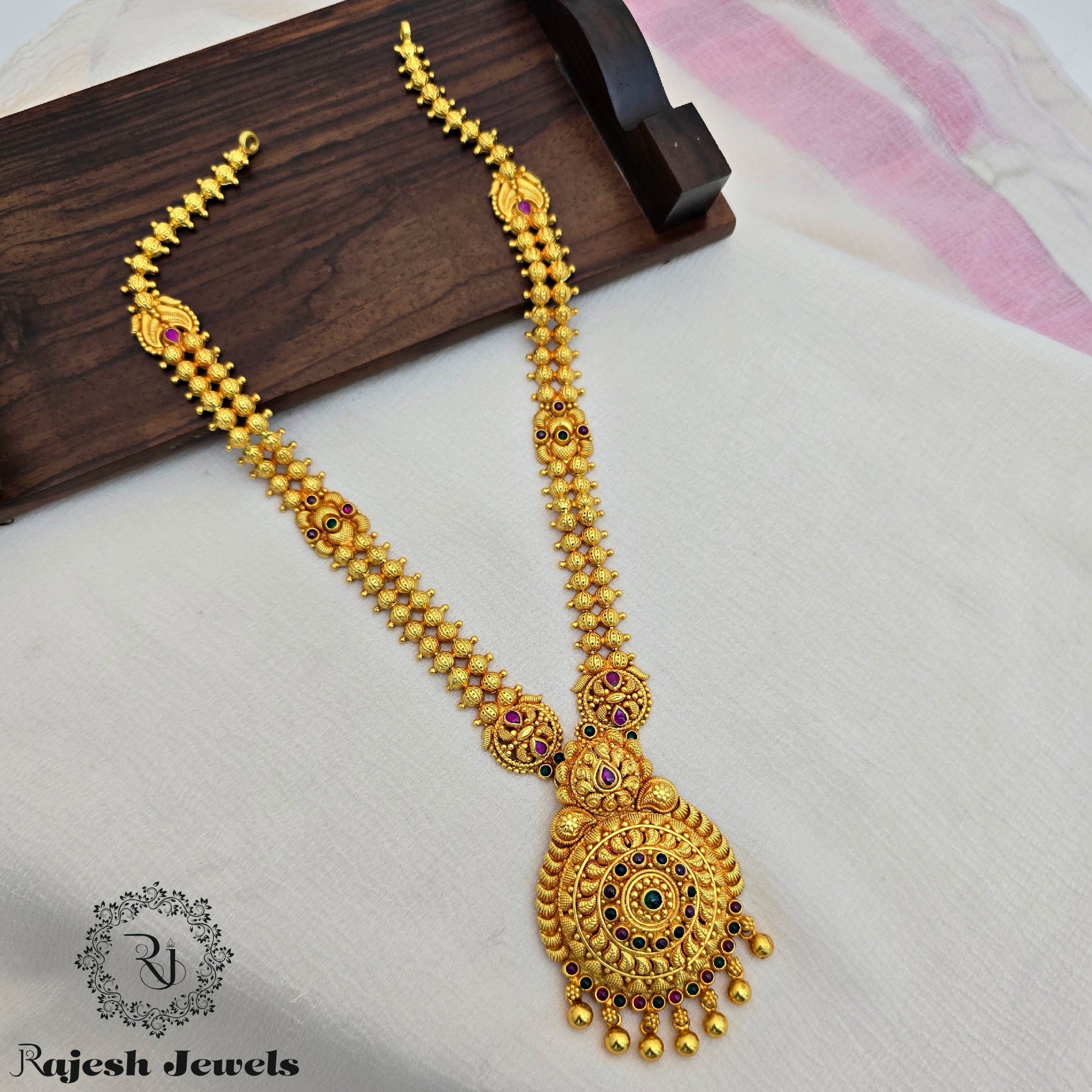 Wonderful Gold Plated Silver Long Hara