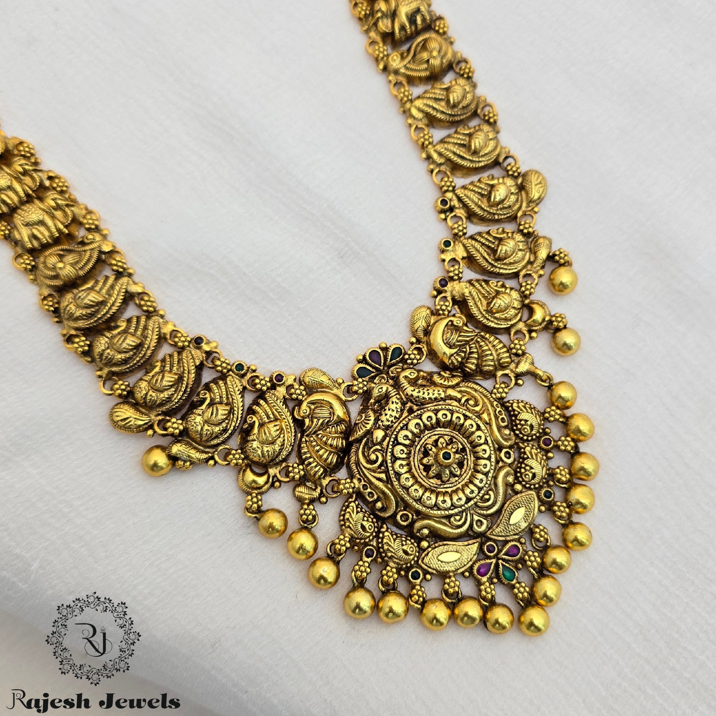 Vibrant Silver Gold Plated Long Hara