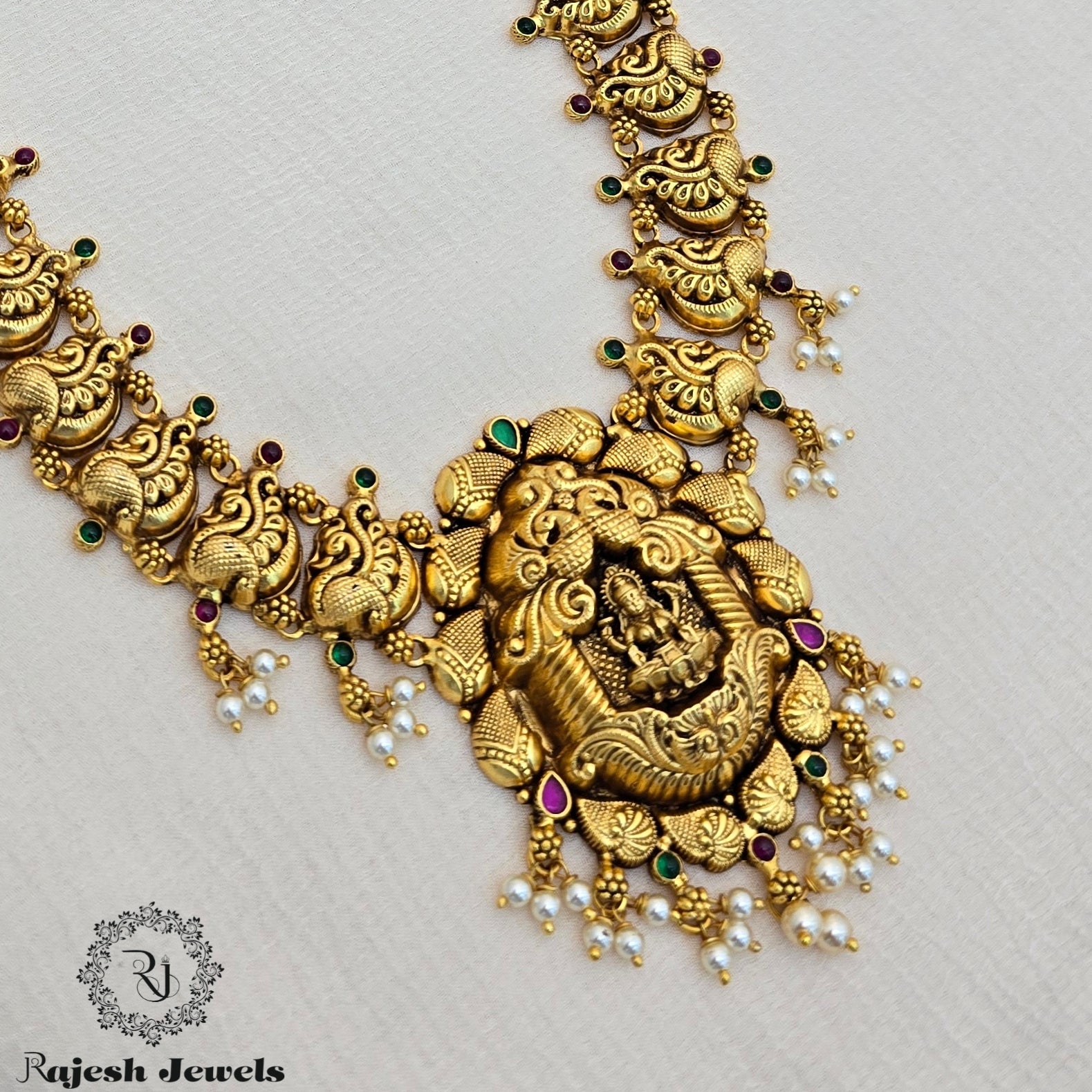 Garbaguddi Lakshmi Gold Plated Long Hara