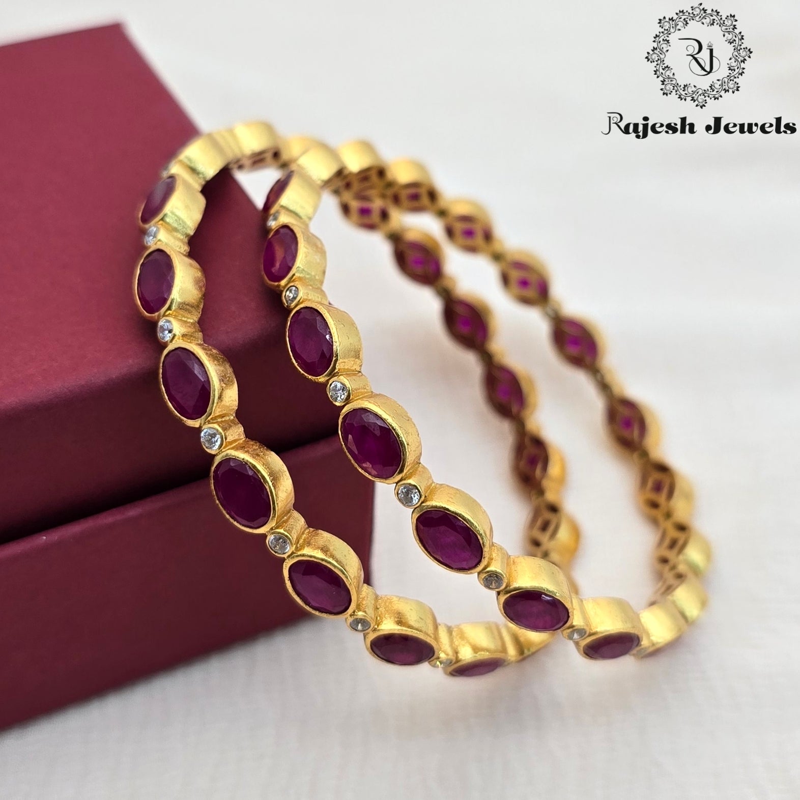 Attractive Kemp Gold Plated Bangle Size 2.4
