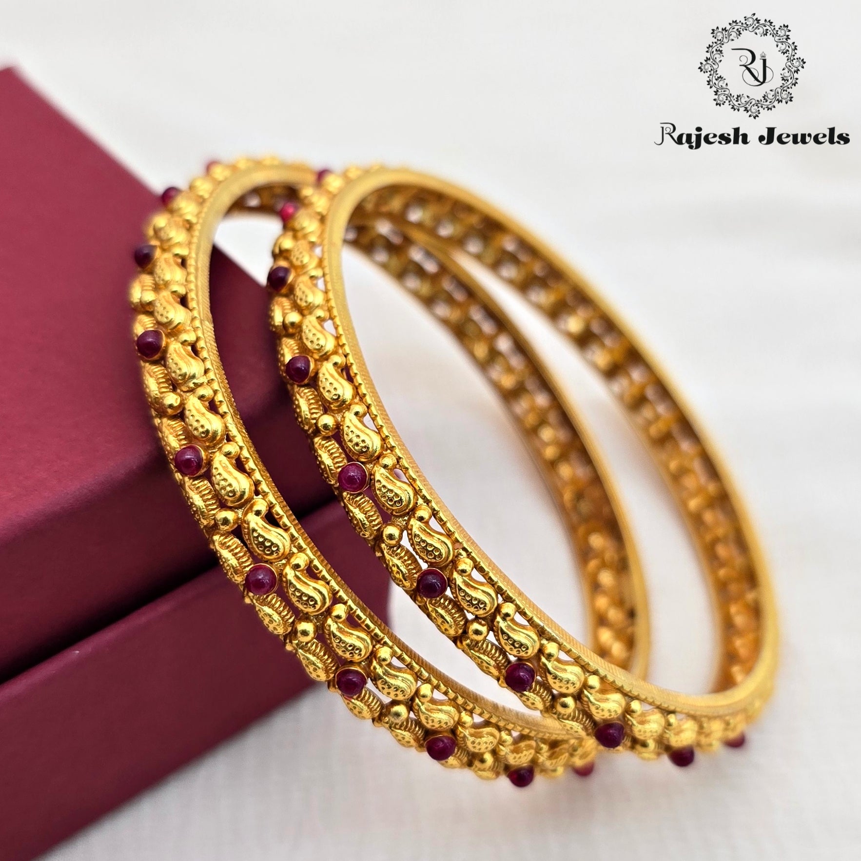 Hypnotic Silver Gold Plated Bangle Size 2.6