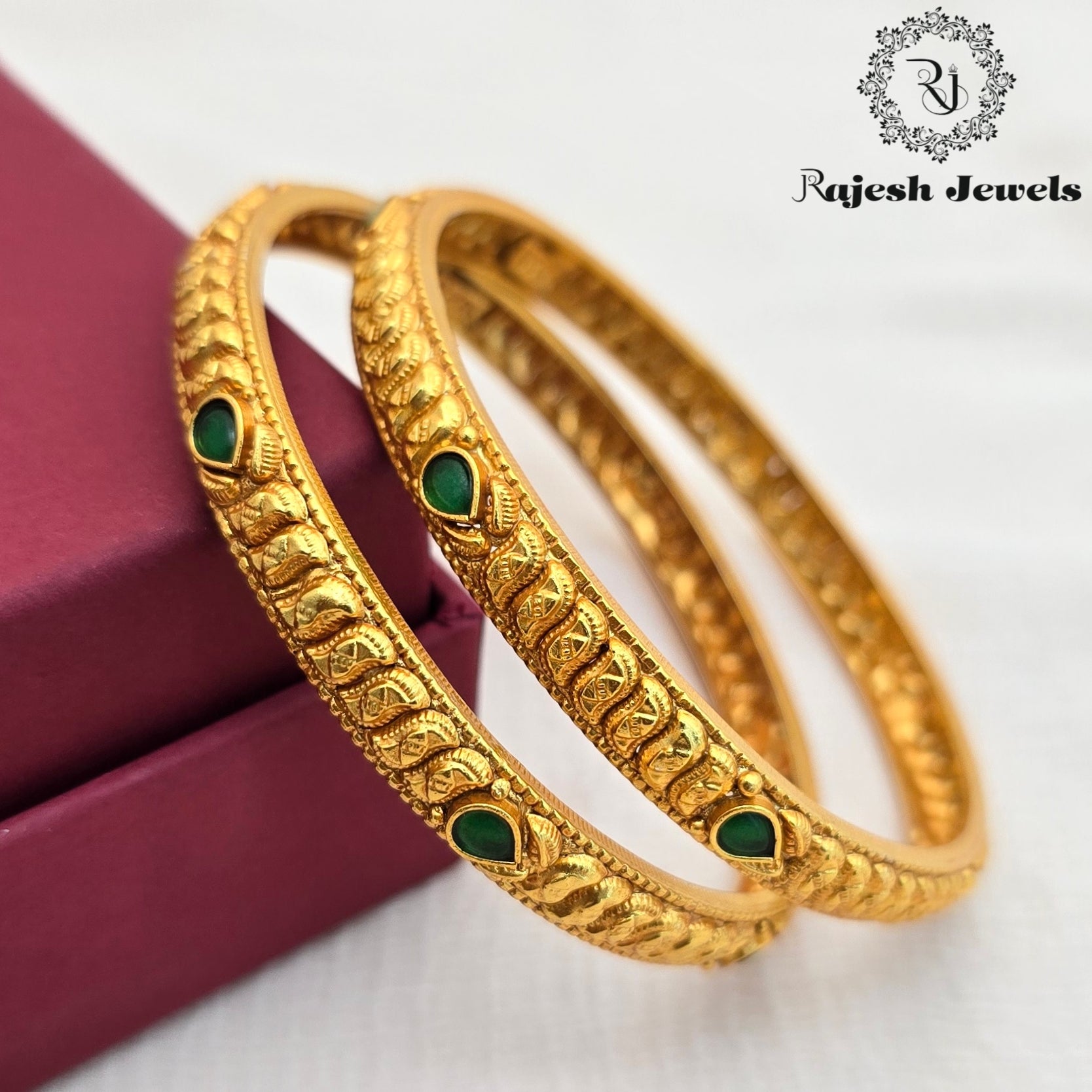 Exceptional Silver Gold Plated Bangle Size 2.4