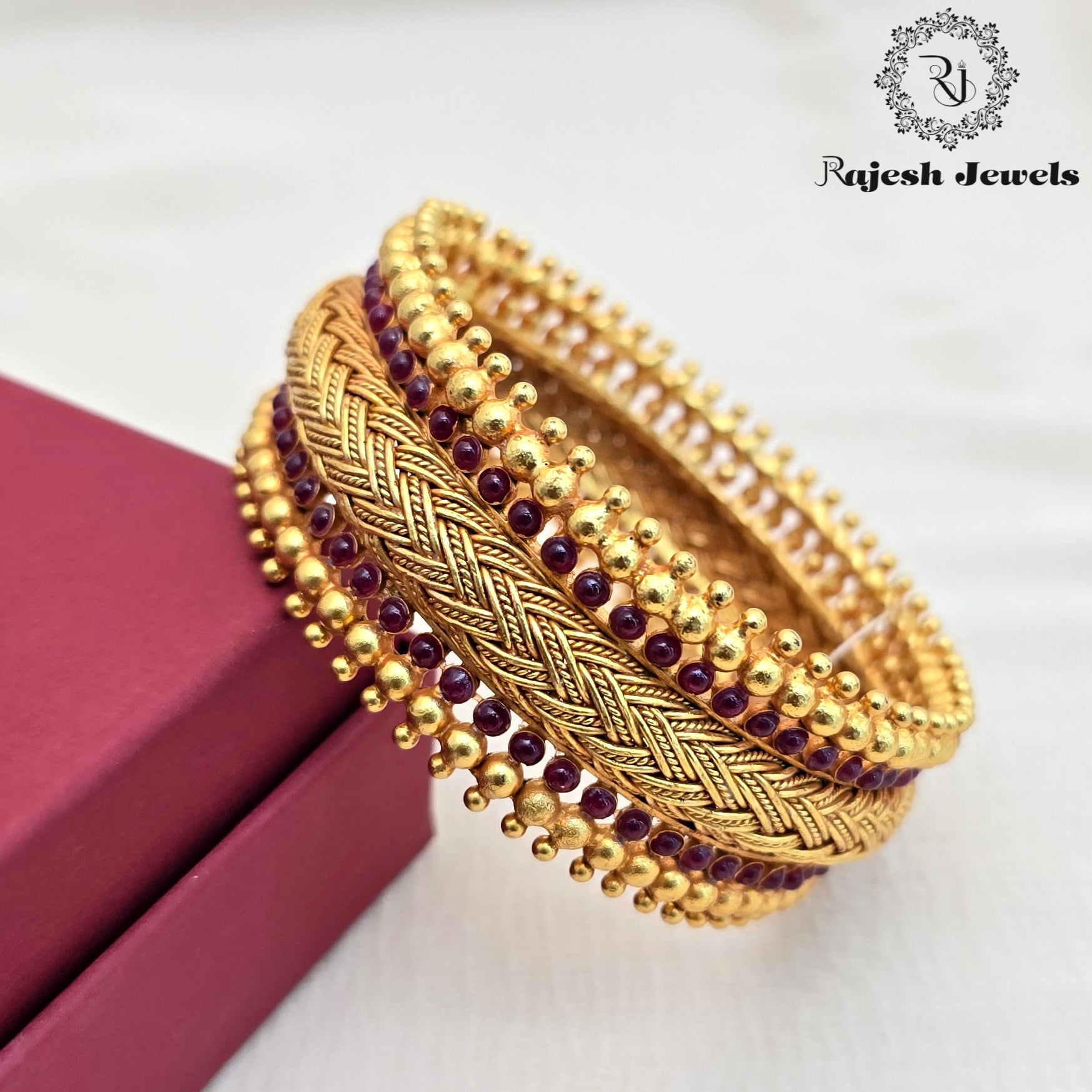 Interesting Silver Gold Plated Single Bangle Size 2.8