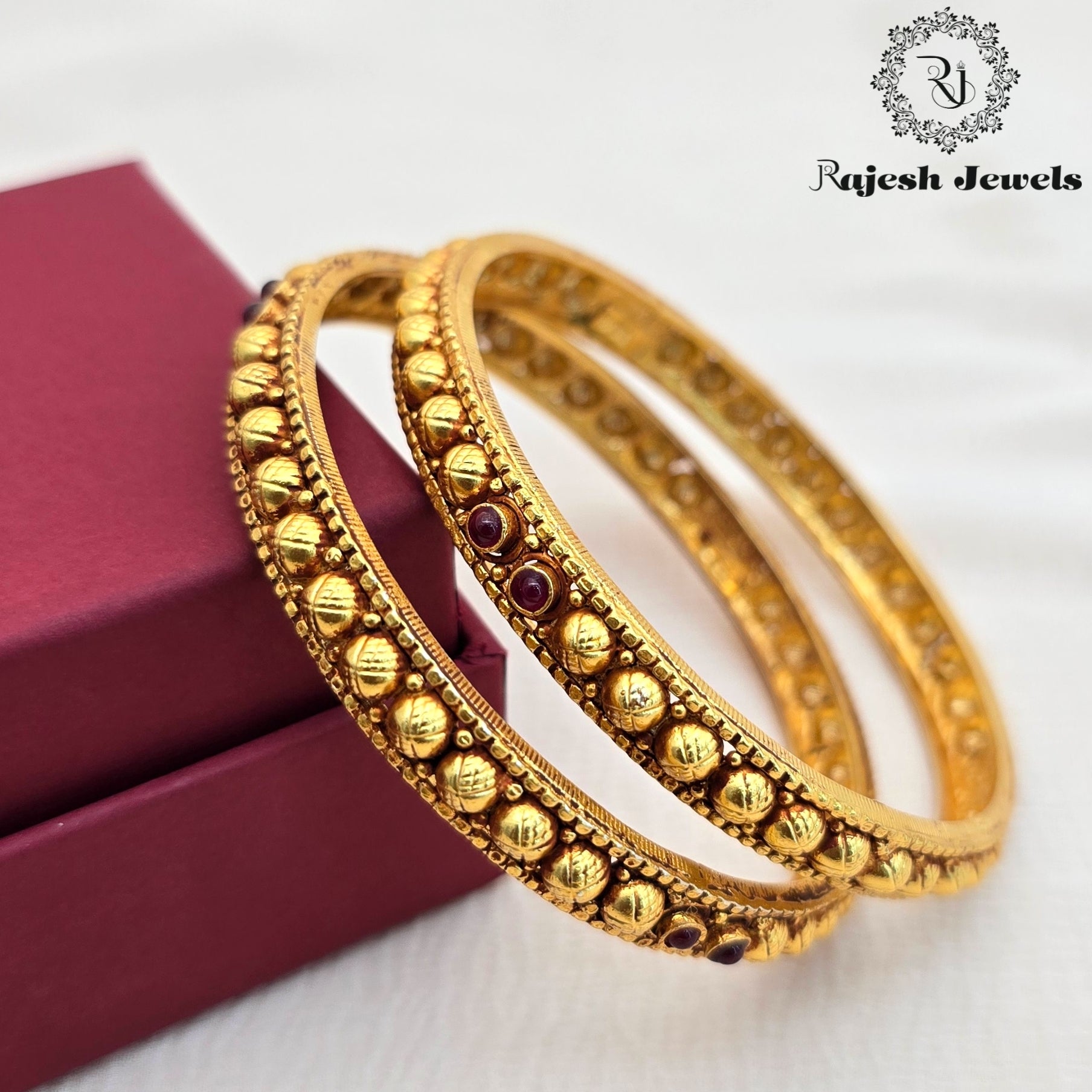 Enchanting Silver Gold Plated Bangle Size 2.6
